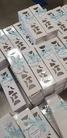 CUTIE 5-6 MACARONS CU FEREASTRA DANTELATA, MAC2ADT- ALB, SET 5 BUC [2]