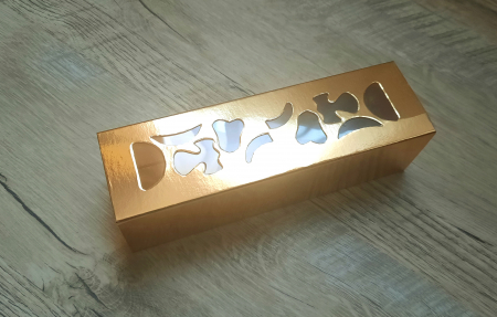 Scatole Piccole per 2–10 Macarons - Cutie pentru 5-6 macarons, cu fereastra dantelata si sertar