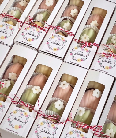 CUTIE 6-8 MACARONS, 18X5.5X5.5 CM, CU SERTAR, COD MAC3- ALB, SET 5 BUC [1]