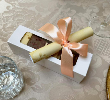 CUTIE 6-8 MACARONS, 18X5.5X5.5 CM, CU SERTAR, COD MAC3- ALB, SET 5 BUC [3]