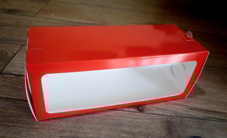 Scatole per Panettoni e Rotoli Dolci - Cutie cozonac 30x11x11 rosu