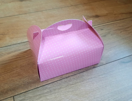 Scatole con Manico per Pasticcini e Torte - Cutie 190x140x75 ROZ