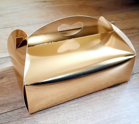 Scatole con Manico per Pasticcini e Torte - Cutie 245x170x75 AUR