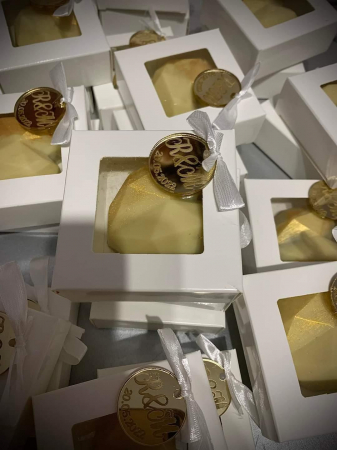 Scatole per Cioccolato in Tavoletta - CUTIE TABLETA CIOCOLATA 7.5X7.5X3 CM, TB1- ALB, SET 5 BUC