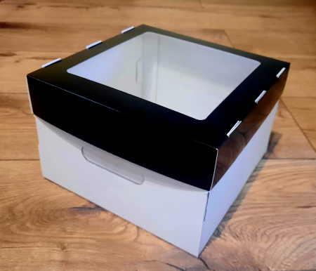 Scatole per Torte con Finestra - CB3F- NEGRU