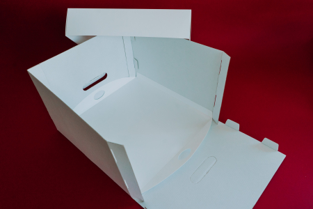 CUTIE TORT 30X30X20 CM, CU FEREASTRA, ALBA, CB1F- ALB, SET 5 BUC [2]