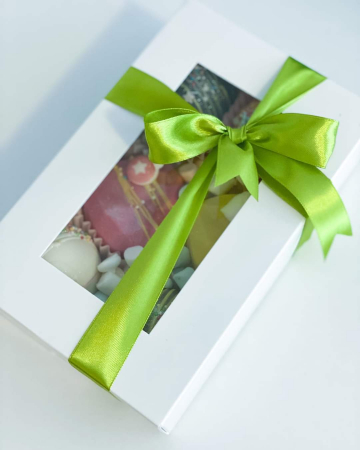 CUTII MINIPRAJITURI SAU MACARONS, 20X13X5.5 CM, COD D1- ALB, SET 5 BUC [1]