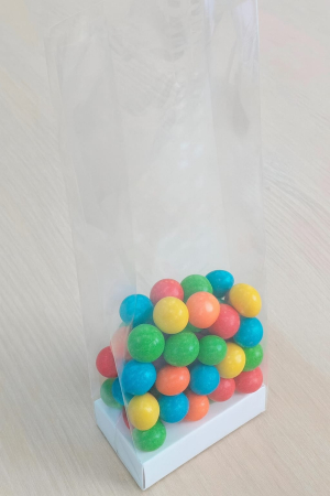 Sacchetti con Rialzo bianco, per dolci, biscotti, caramelle, confetti [4]