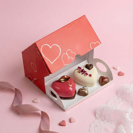 Linea San Valentino - Scatola con Finestra e Vassoio