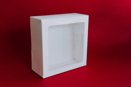 SMART BOX 20X20X8 CM, CU FEREASTRA, COD SB1F ALB, SET 5 BUC [8]