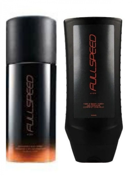 Deodorant antiperspirant Full Speed, Avon, 150 ml + Gel de dus pentru par si corp Avon FullSpeed 250ml [1]