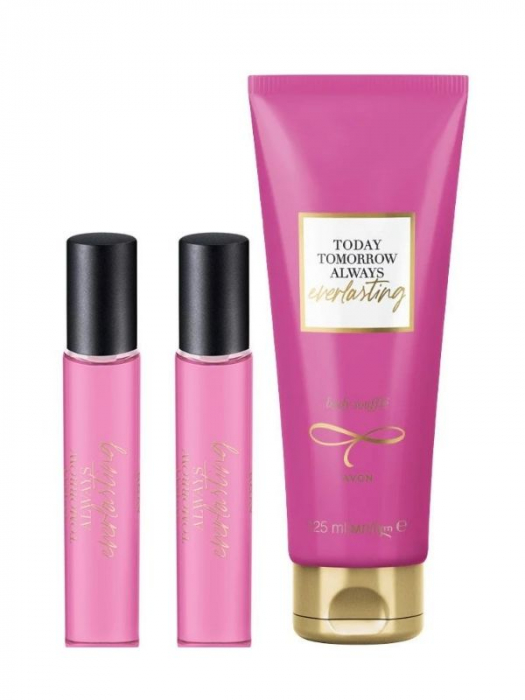 Lotiune de corp souffle Today TTA Everlasting Avon, 125 ml + 2 buc Mini-apă de parfum TTA Everlasting 10 ml [1]