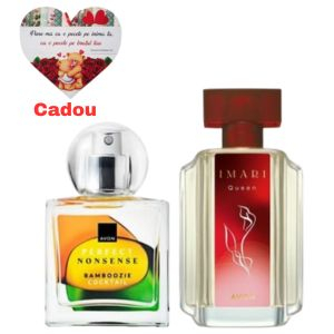 SETURI CADOU - Apa de toaleta Imari Queen, 50ml + Apă de parfum Perfect Nonsense Bamboozie Cocktail 50 ml + cadou inimioara magnetica personalizata AllyShop