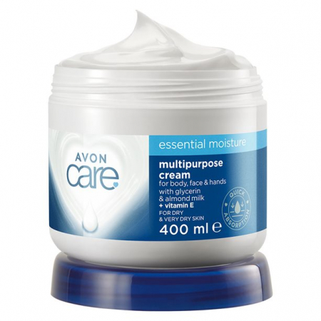 ÎNGRIJIRE PERSONALĂ - Cremă multifuncțională Essential Moisture cu glicerină, ulei de migdale și vitamina E 400 ml