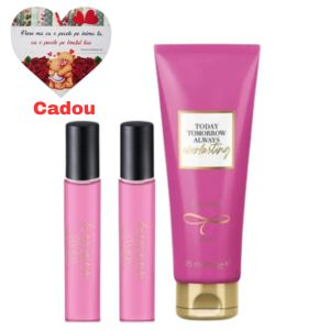 SETURI CADOU - Lotiune de corp souffle Today TTA Everlasting Avon, 125 ml + 2 buc Mini-apă de parfum TTA Everlasting 10 ml + cadou inimioara magnetica personalizata AllyShop
