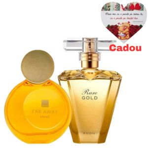 SETURI CADOU - Set Ea, Far Away Shine & Rare Gold 50ml + cadou inimioara magnetica personalizata AllyShop