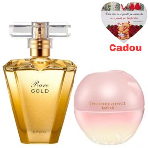 PARFUMURI - Set Rare Gold & Incandessence Lotus, 50ml + cadou inimioara magnetica personalizata AllyShop