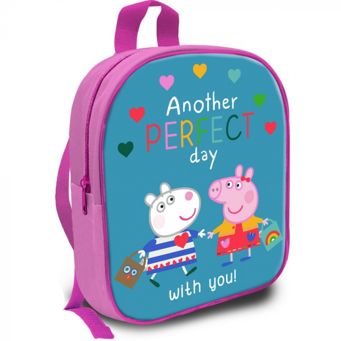 Ghiozdan gradinita, fete, Peppa Pig, Roz multicolor [1]