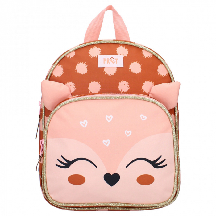 Ghiozdan Pret Giggle, Little Deer 29cm x23cm x8cm, Maro, Roz [4]