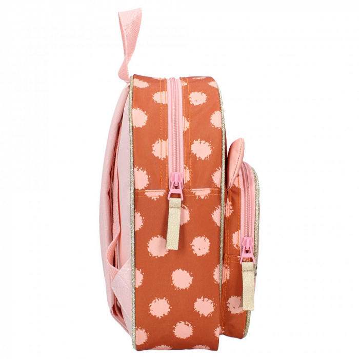 Ghiozdan Pret Giggle, Little Deer 29cm x23cm x8cm, Maro, Roz [3]