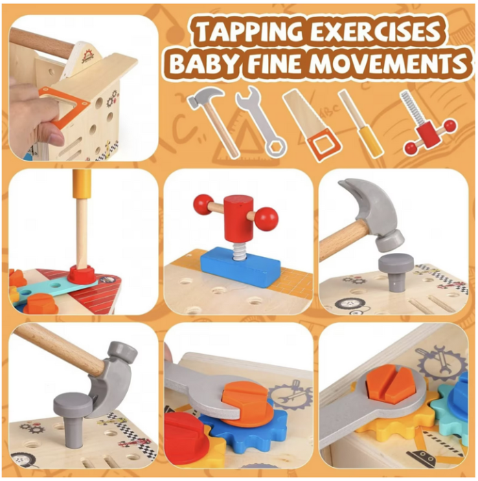 casuta montessori lemn 25 accesorii motricitate fina [6]