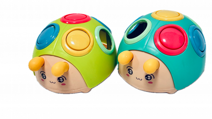 Jucarie de motricitate copii Pop and Slide, Buburuza, Almido, Multicolor verde [4]