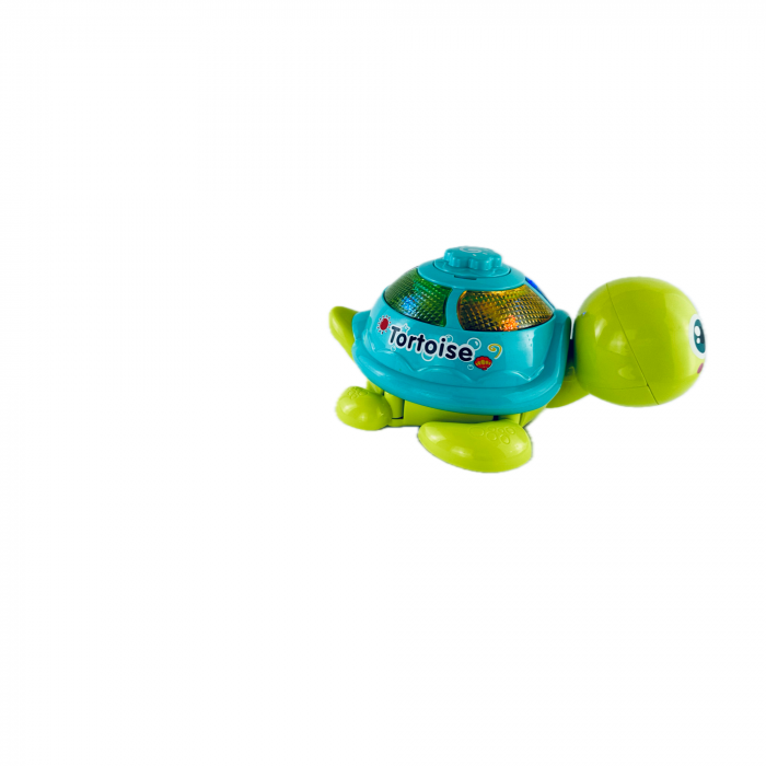Jucarie Interactiva, Broasca Testoasa cu sunete si lumini, se plimba, face oua, 3 oua, Verde cu albastru, 22cm [4]
