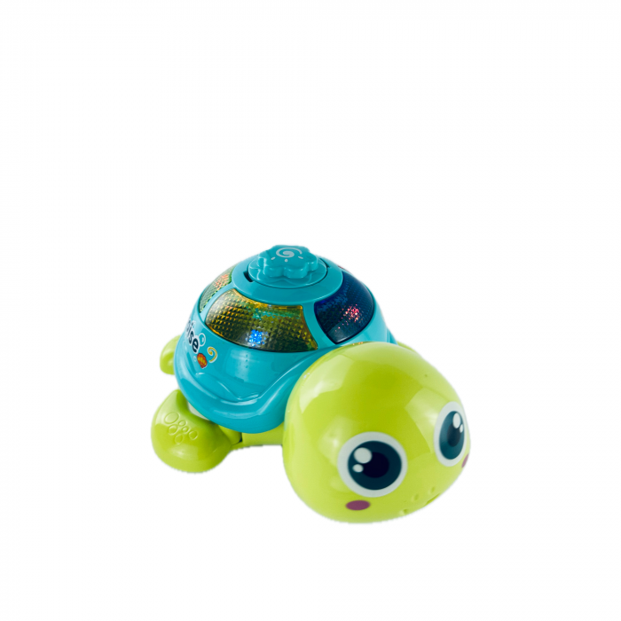Jucarie Interactiva, Broasca Testoasa cu sunete si lumini, se plimba, face oua, 3 oua, Verde cu albastru, 22cm [7]