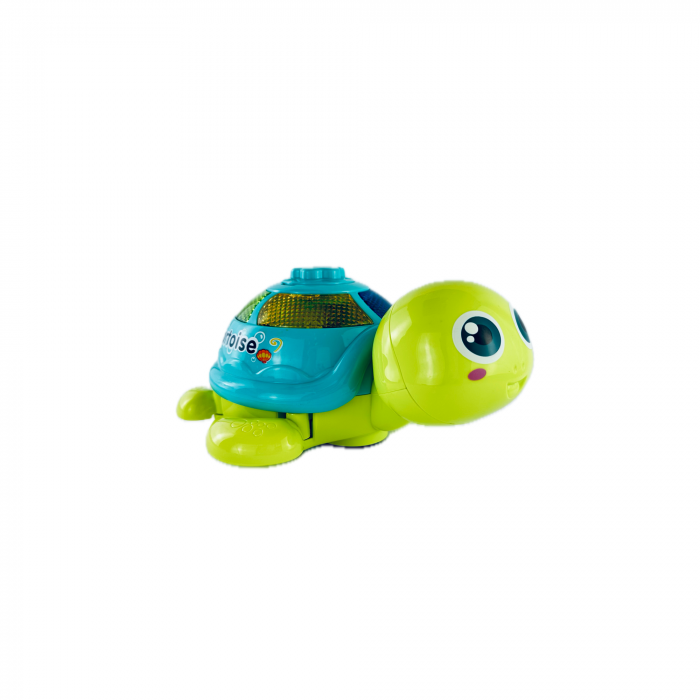 Jucarie Interactiva, Broasca Testoasa cu sunete si lumini, se plimba, face oua, 3 oua, Verde cu albastru, 22cm [3]