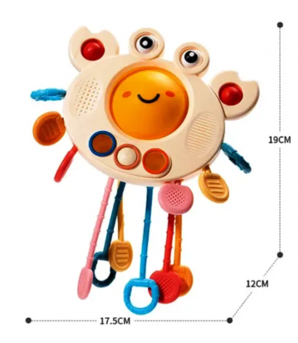 Jucarie Senzoriala Montessori Bebelusi, Almido, Crab [5]