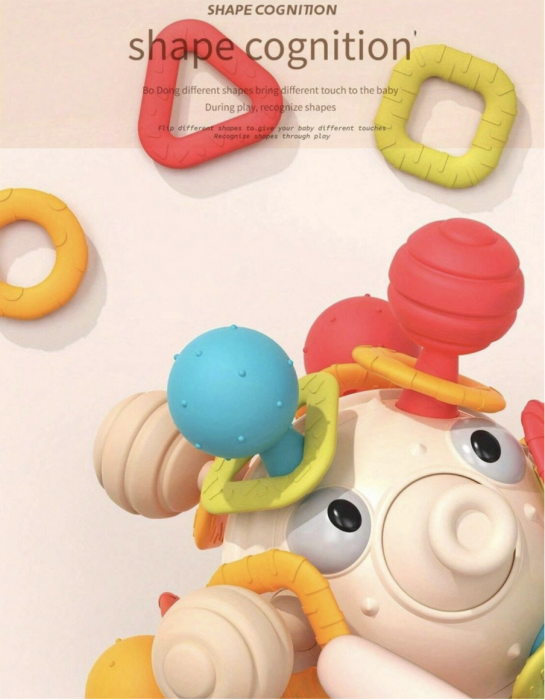 Jucarie senzoriala si dentitie pentru bebelusi, Almido,  Peste Balon [7]