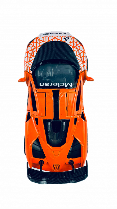 Masina metalica, Sport, Lumini si sunete, Usi si Portbagaj mobile, 11 cm, Orange [3]