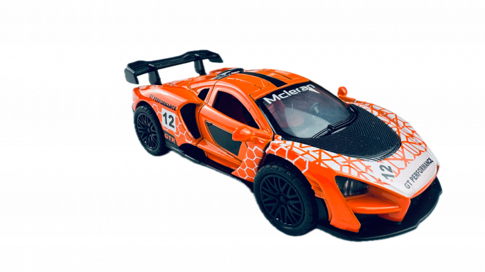 Masina metalica, Sport, Lumini si sunete, Usi si Portbagaj mobile, 11 cm, Orange [1]