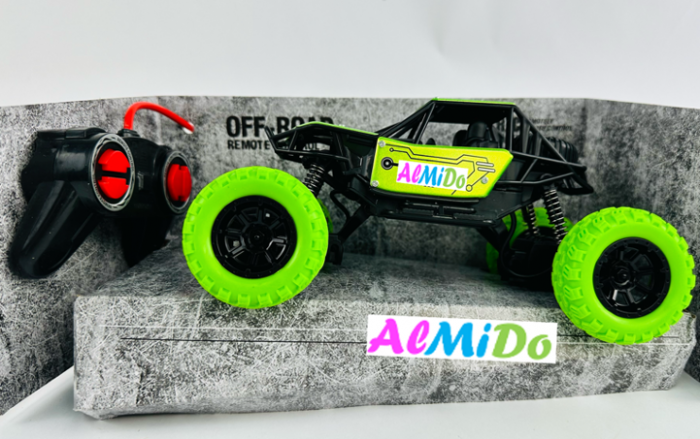 masina-off-road-4x4-telecomanda-metalica-verde-negru-almido [2]