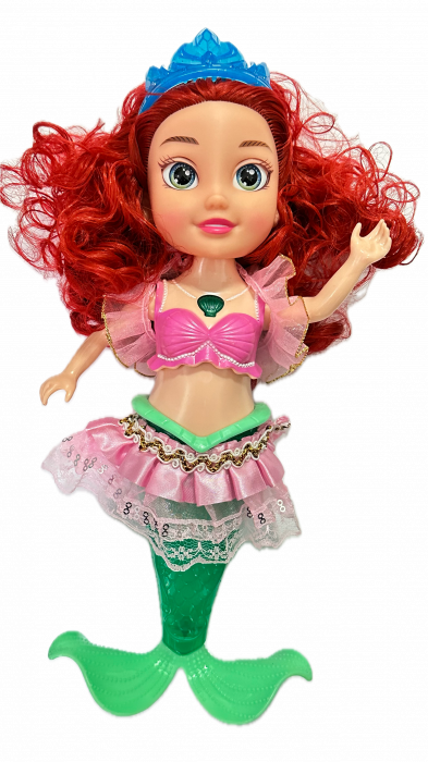 Papusa ALMIDO Ariel, Micuta Sirena,cu sunete si lumini, 29 cm, multicolor [1]