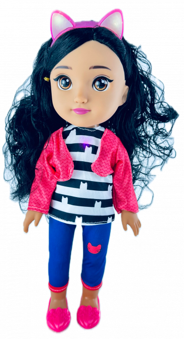 Papusa Gabi DOLL LUCKY, Coronita cu led, canta si lumineaza, cu baterii, 34 cm [6]