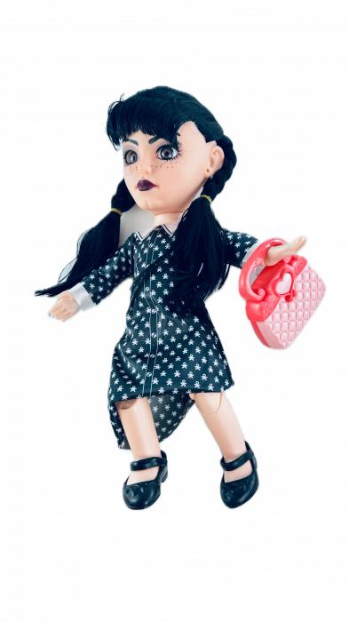 Papusa Wednesday, The ADDAMS Family, maini si picioare flexibile, 34 cm [6]