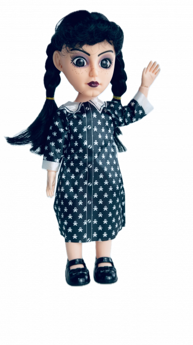 Papusa Wednesday, The ADDAMS Family, maini si picioare flexibile, canta, 26 cm [1]