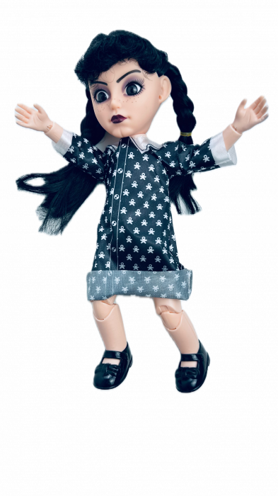 Papusa Wednesday, The ADDAMS Family, maini si picioare flexibile, canta, 26 cm [3]