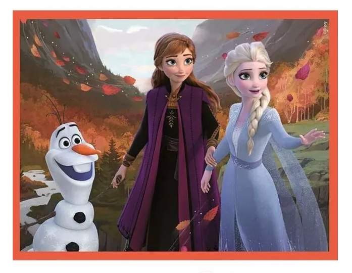 Puzzle tip cuburi Almido Frozen, 12 piese, 16x12cm [3]