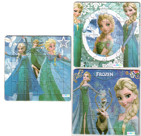 Set 3 Puzzle 16 piese, Frozen 2, Almido, Multicolor [1]