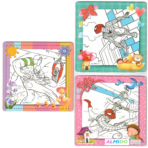 Set 3 Puzzle 16 piese, Spiderman, Almido, Multicolor [2]
