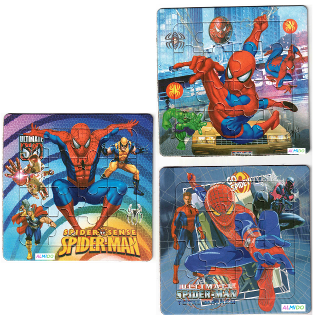Set 3 Puzzle 16 piese, Spiderman, Almido, Multicolor [1]