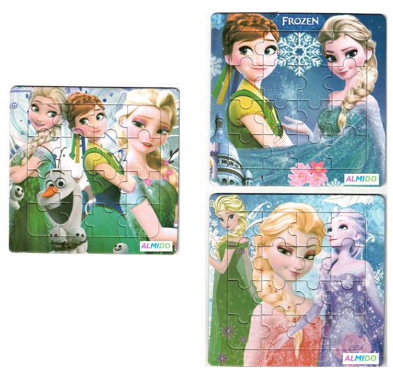 Set 3 Puzzle 16 piese, Frozen 1, Almido, Multicolor [1]