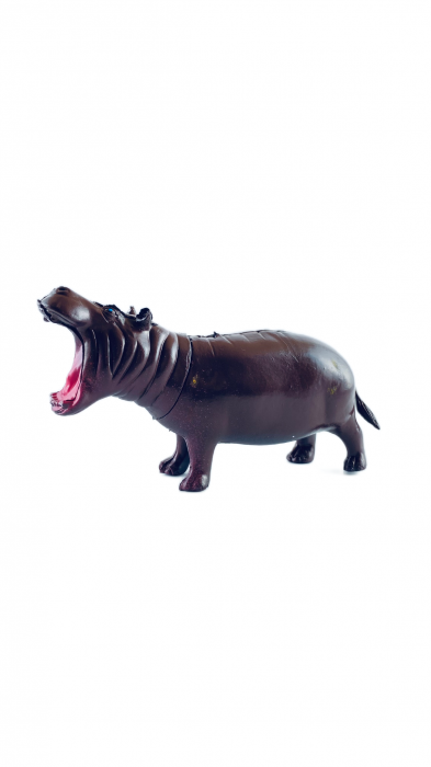 Set 6 Animale Savana si Padure, Leu, Hipopotam, Girafa, Zebra, Urs, Cerb, 12cm [4]