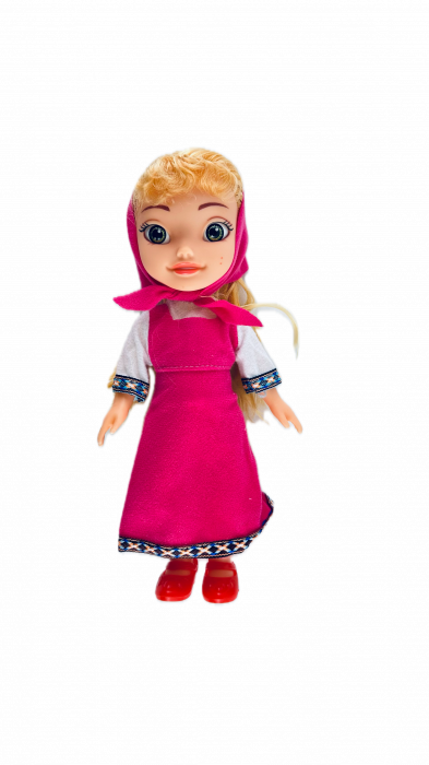 Set de joaca Papusa Masha si Ursul/Masha and the Bear, cu perie de par, cu muzica, 25 cm, Multicolor [3]