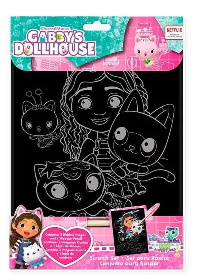 Set de razuit, Gabby's Dollhouse, 2 planse, 20x28 cm, Multicolor [2]