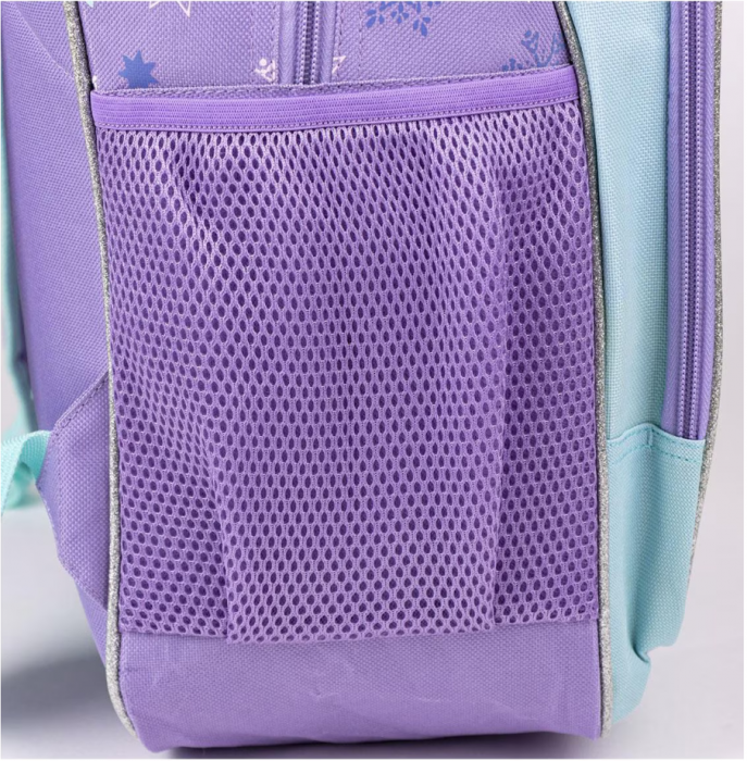 Set FROZEN, 2 piese, Ghiozdan 41cm si Penar dublu, Mov [6]