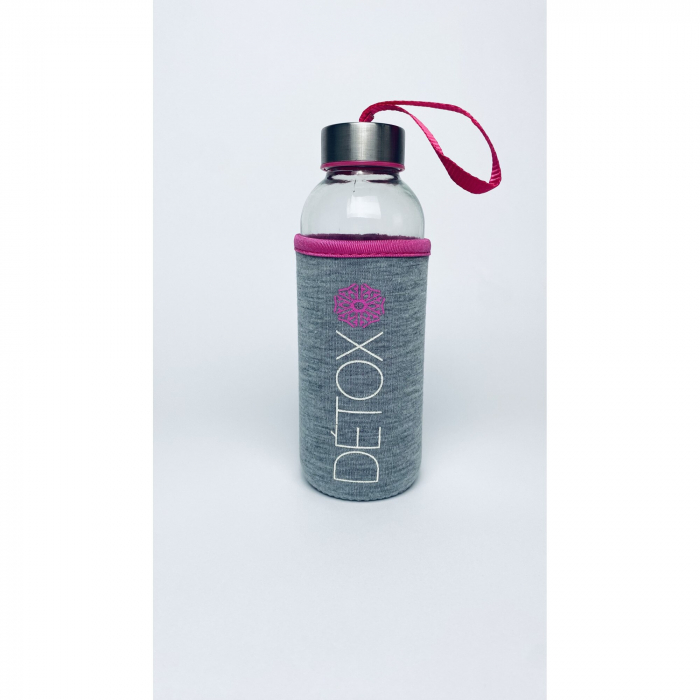 Set Sticla Apa cu husa termica DETOX 380ml [2]