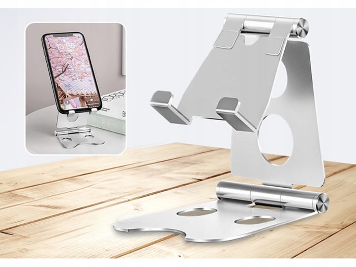 Suport aluminiu telefon-tableta, 90x70x20mm [5]